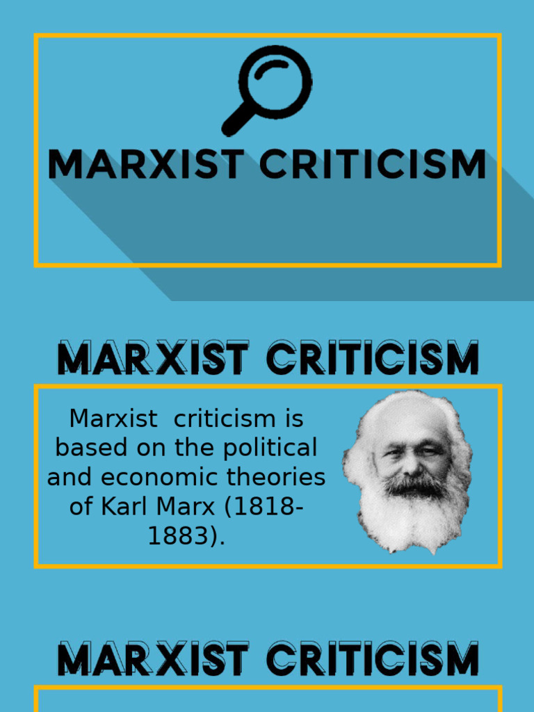 Understanding Marxist Literary Criticism | PDF