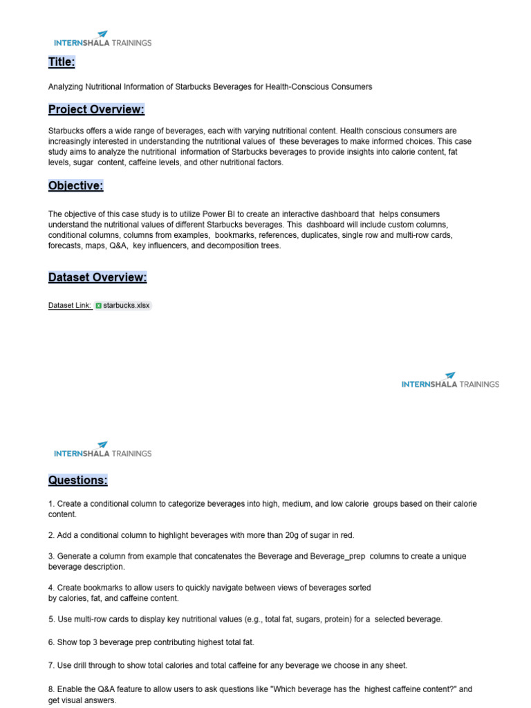 Starbucks Case Study | PDF