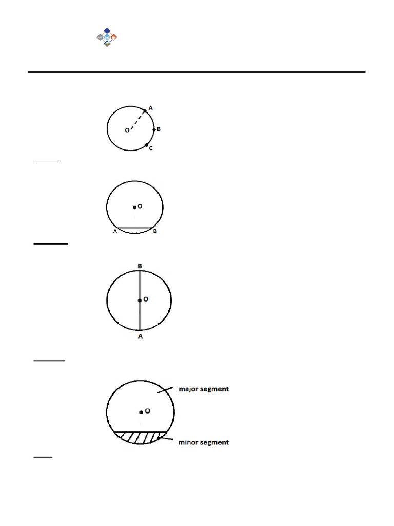 Class Ix Math Ch 10 Circles Pdf