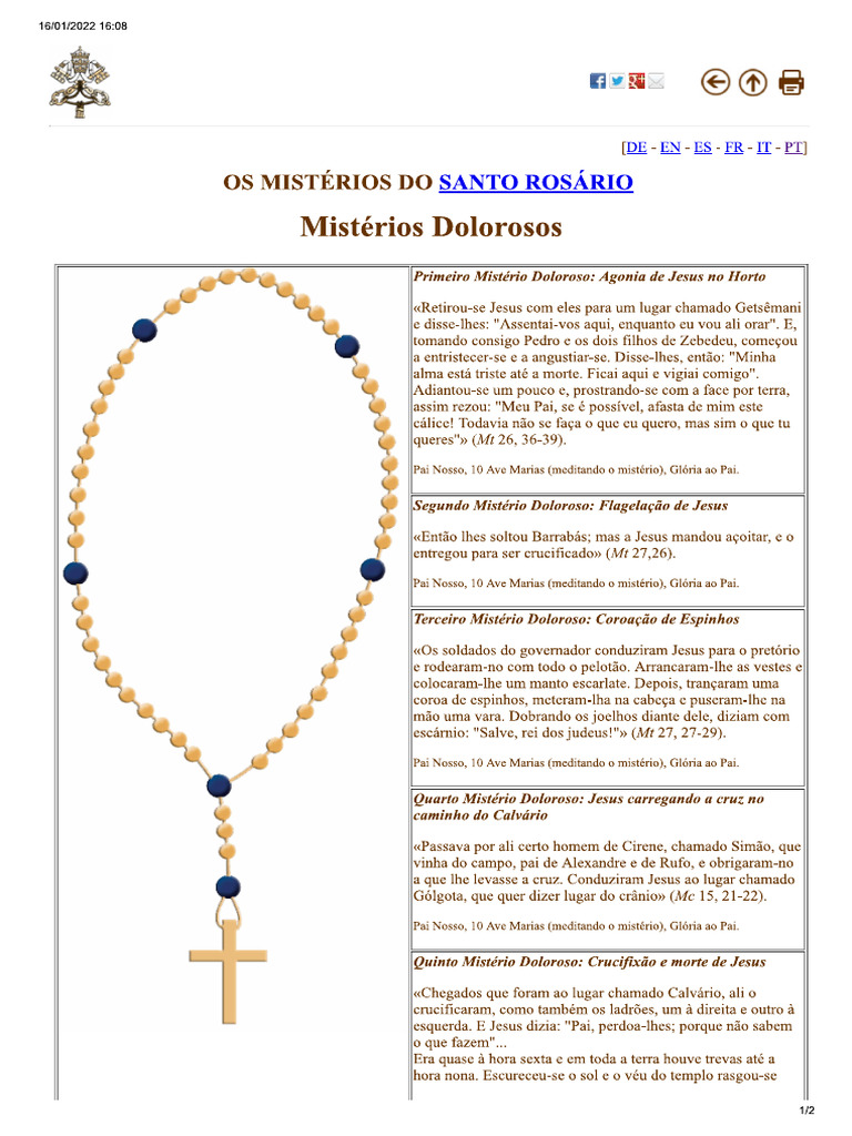 3-Mistérios Dolorosos | PDF