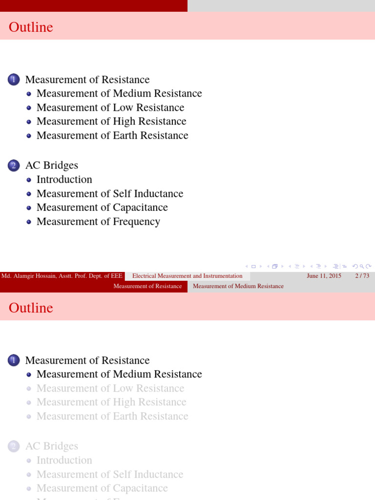 Electrical Resistance Measurement Techniques | PDF | Capacitor ...