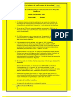 Las Tecnologías de la Información y la Comunicación en los Proyectos Educativos.