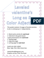 Leveled Valentine's Long Ea and Color Adjectives