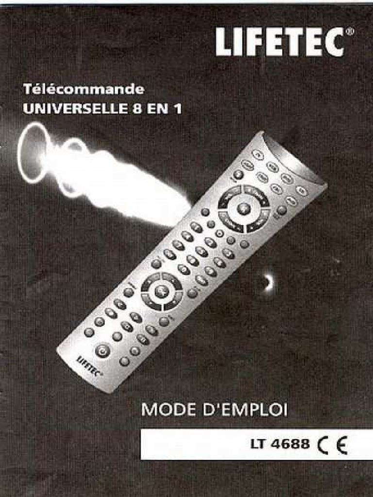 Lifetec LT4688 Universal Remote Manual | PDF