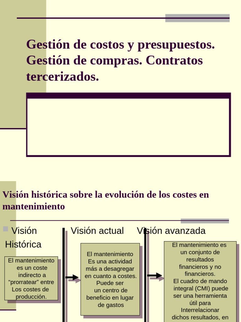 Gestión de Costos y Presupuestos | PDF | Presupuesto | Economias