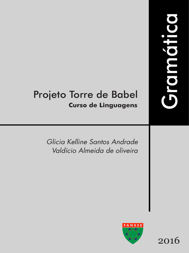 GRAMÁTICA I | PDF | Fonema | Estresse (Linguística)