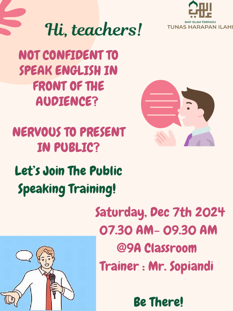 Public Speaking Training On Dec 7th Pdf
