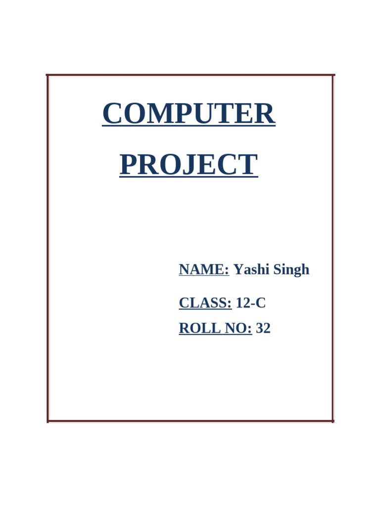 Java Programs for Class 12-C Projects | PDF | String (Computer Science ...