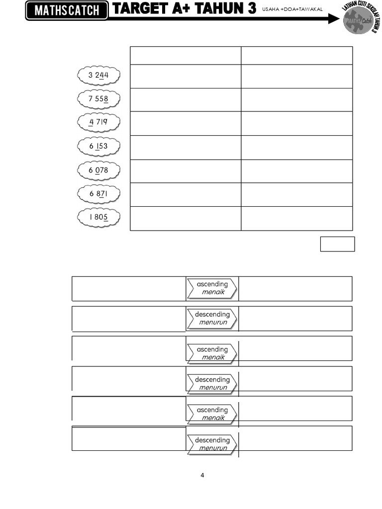 Dwibahasa Modul Latihan Asas Matematik Tahun 3 3 | PDF