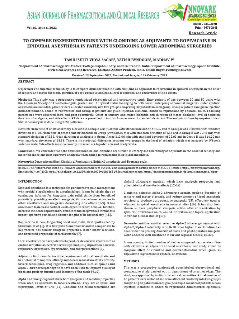 11. Paper-1 | PDF | Anesthesia | Clinical Medicine