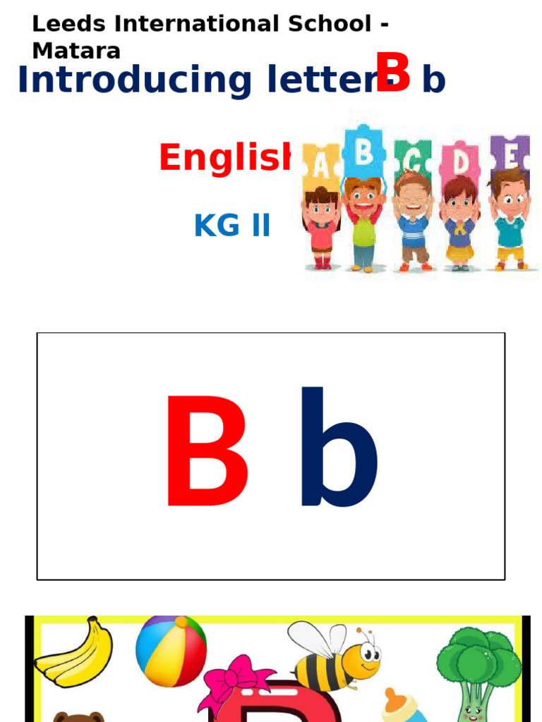 Alphabet Letters B PDF