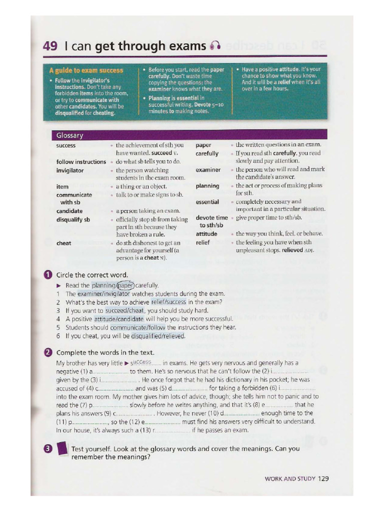 L2I - Ch9 - Work and Study | PDF
