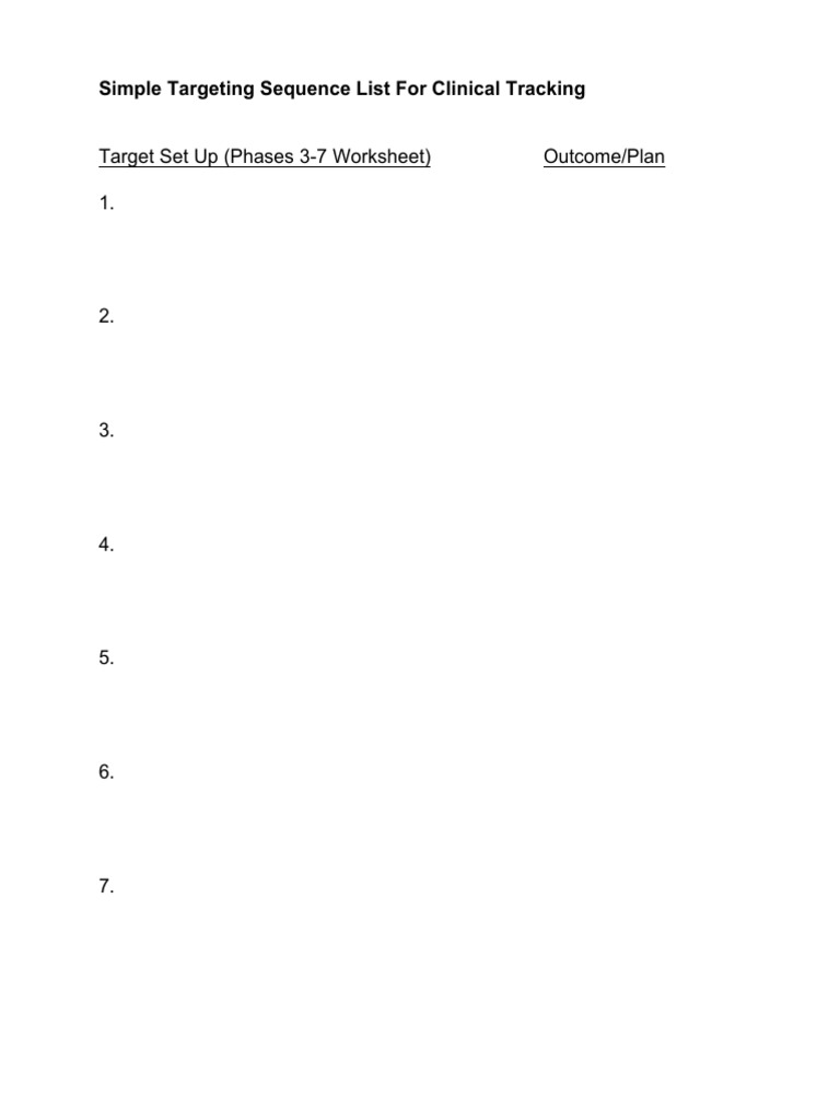 Simple Cllinical Tracking Version 1 Fillable - Cleaned | PDF