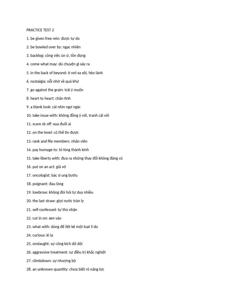 Practice Test 2 | PDF