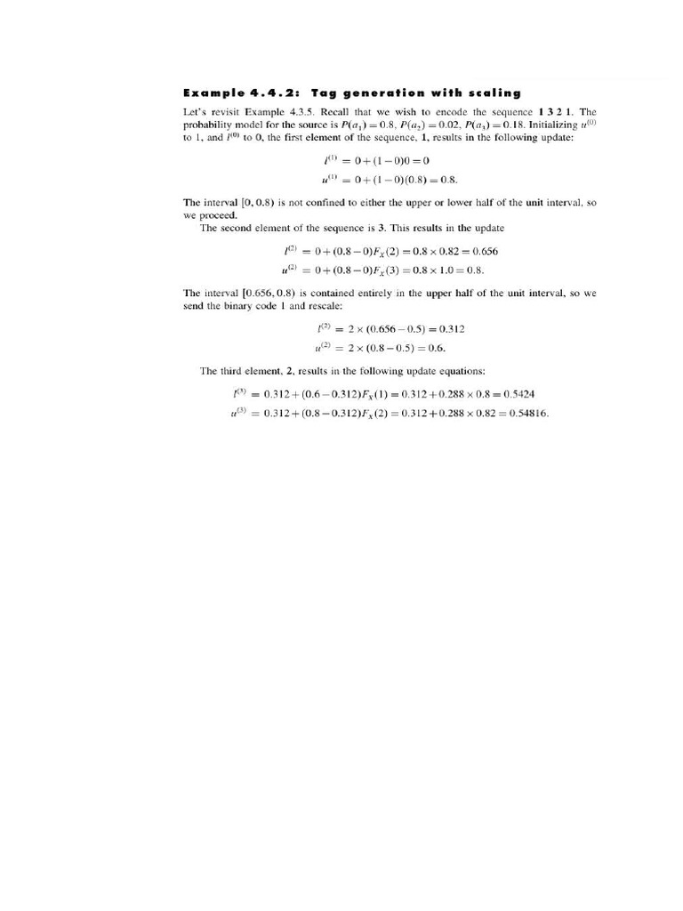 Arithmetic Coding With Scaling | PDF