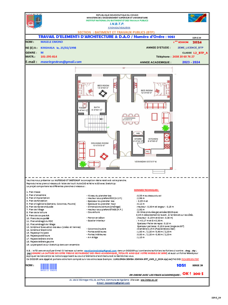 Conception Architecturale BTP 2024 | PDF | Échecs