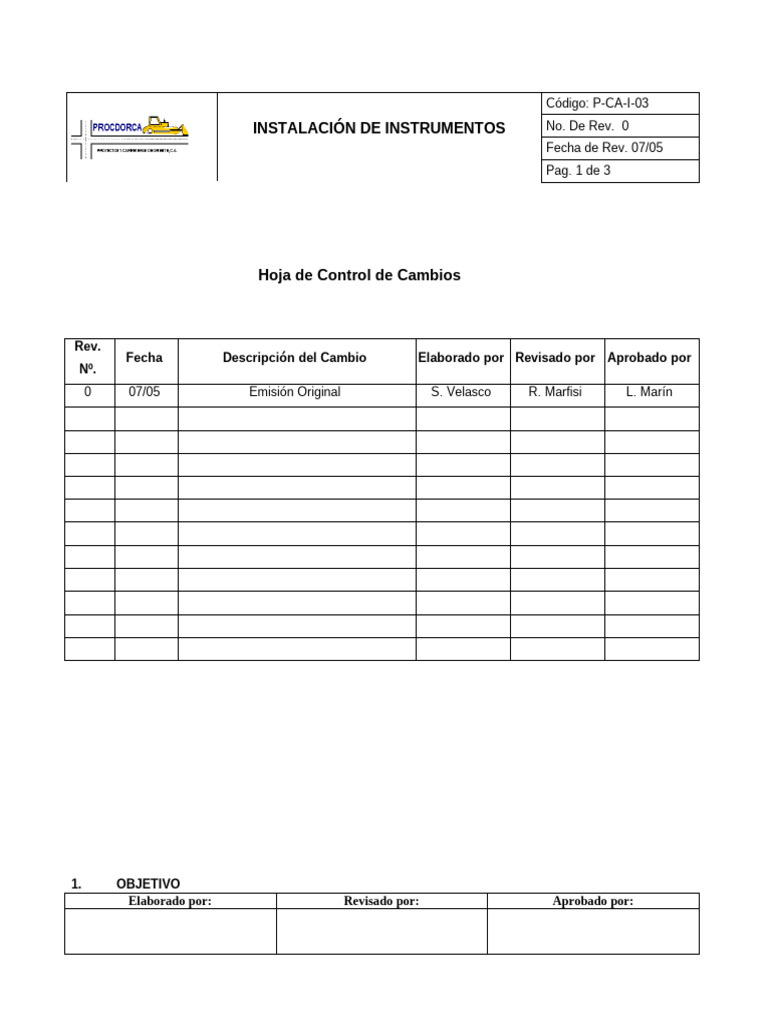 Guía de Instalación de Instrumentos | PDF