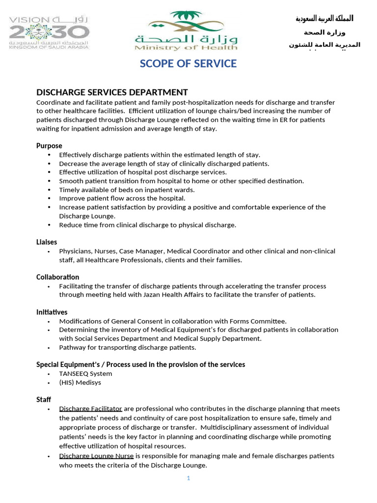 Discharge Services1 | PDF | Patient | Hospital