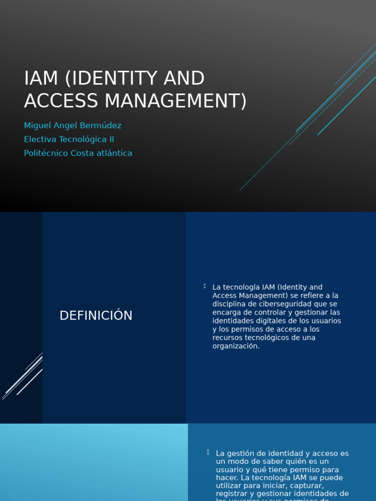 Iam (Identity and Access Management) : Miguel Angel Bermúdez Electiva ...