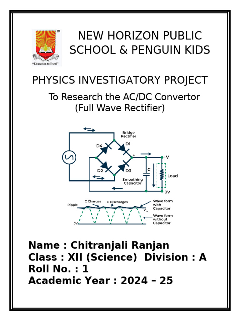 Aim of the Project | PDF | Rectifier | Direct Current