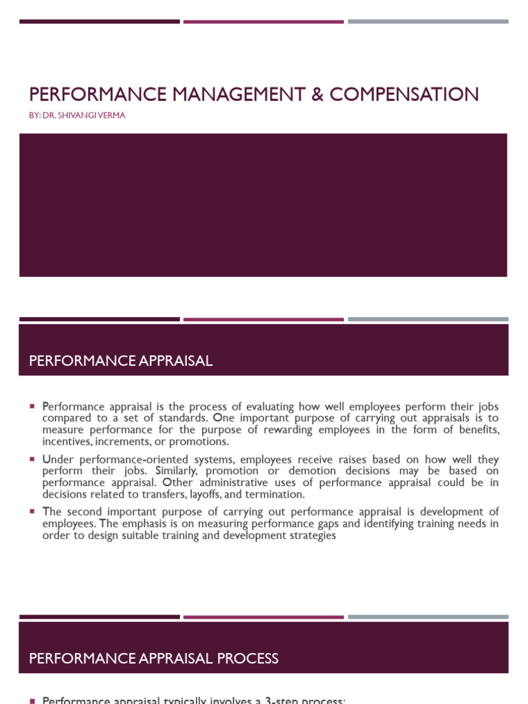 Performance Management & Compensation | PDF | Performance Appraisal ...