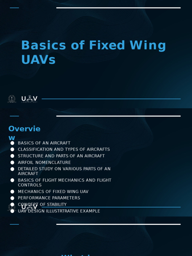 Fixed Wing UAV Basics and Design Guide | PDF | Aircraft | Fixed Wing ...