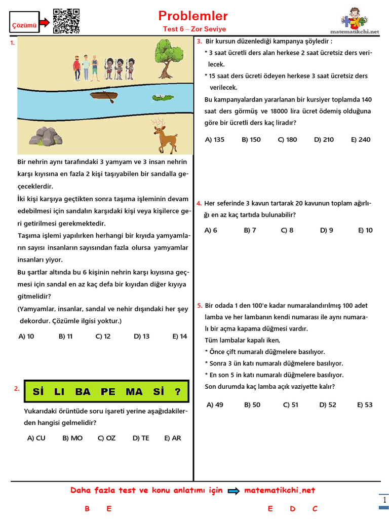 Problemler Test 6 Z | PDF