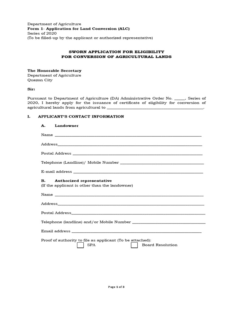 DA+ +Form+1+ +Application+for+Land+Conversion+(ALC)+(as+of+22May2020 ...