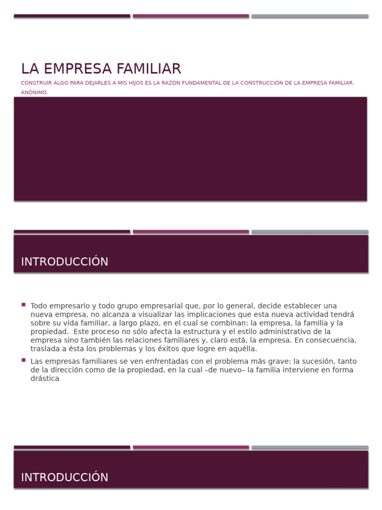 La Empresa Familiar | PDF | Business