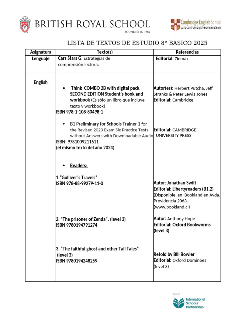 Textos de Estudio 8° Básico 2025 | PDF