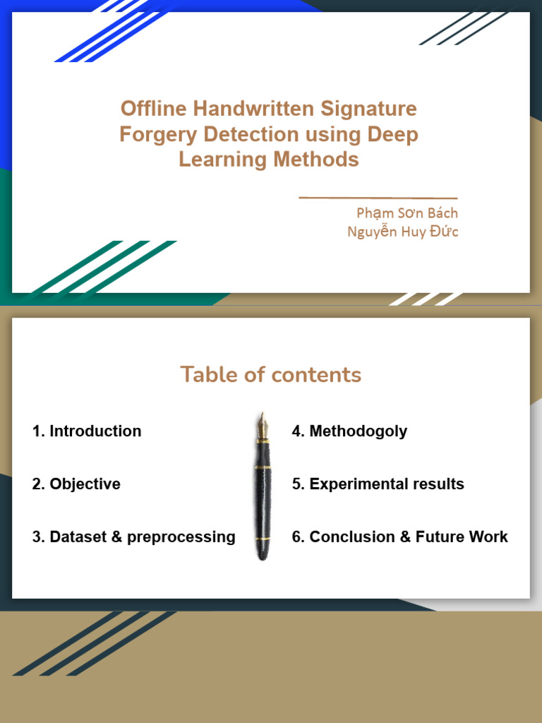 Deep Learning for Signature Forgery Detection | PDF | Cognitive Science ...