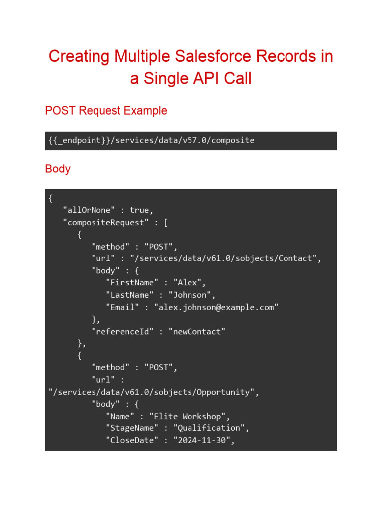 Postman Composite Request | PDF