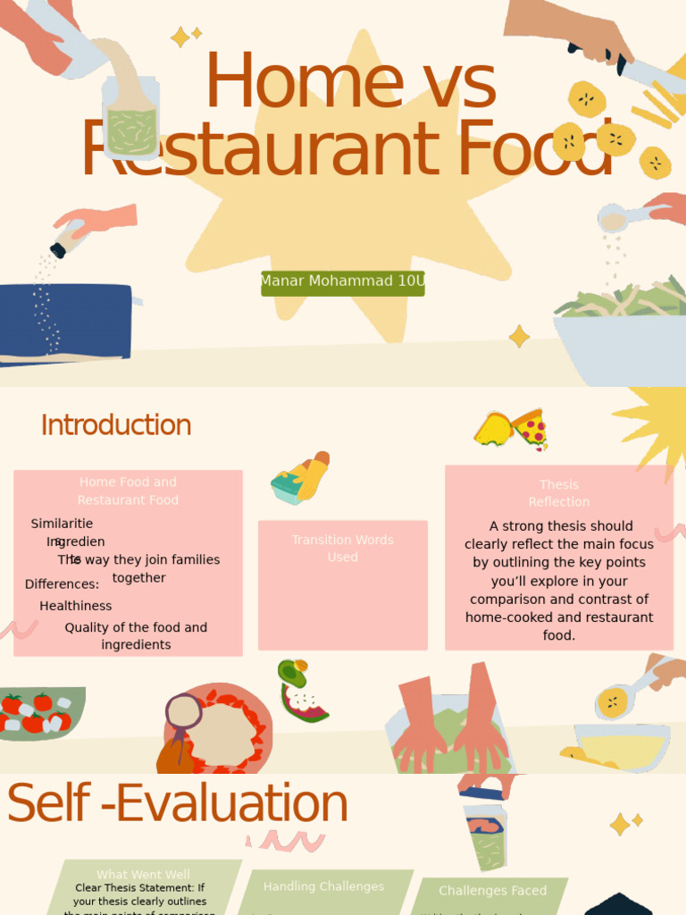 Home-Cooked vs Restaurant Food Analysis | PDF | Essays | Brainstorming