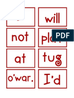 Hug O'War Word Cards Color