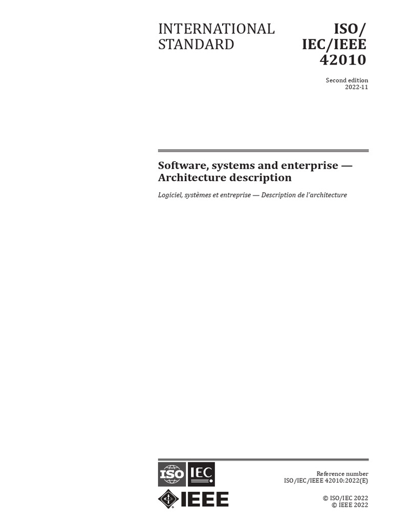 ISO Software Architecture 2010-2022 | PDF | Conceptual Model