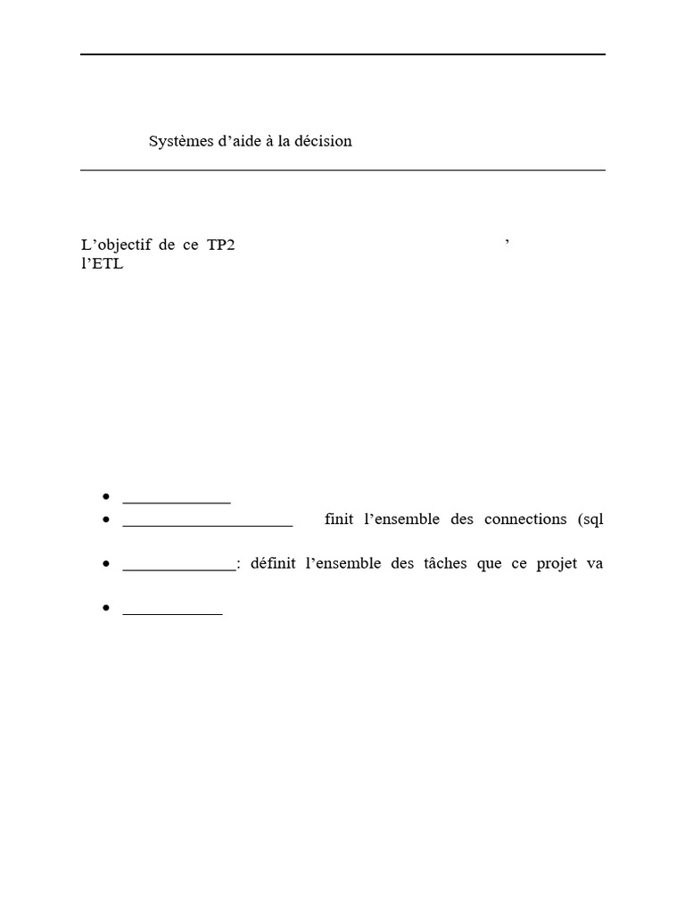 TP 2 - Bi - Etl | PDF | Microsoft SQL Server | Informatique