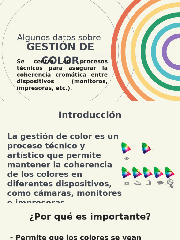Gestión del Color.pptx (Presentación) | PDF | Color | Cian