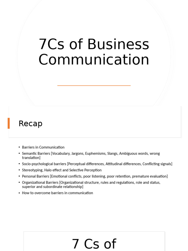 2. 7Cs | PDF | Communication | Human Communication