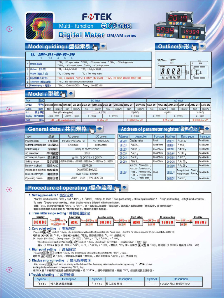 Controlador Fotek dm-252