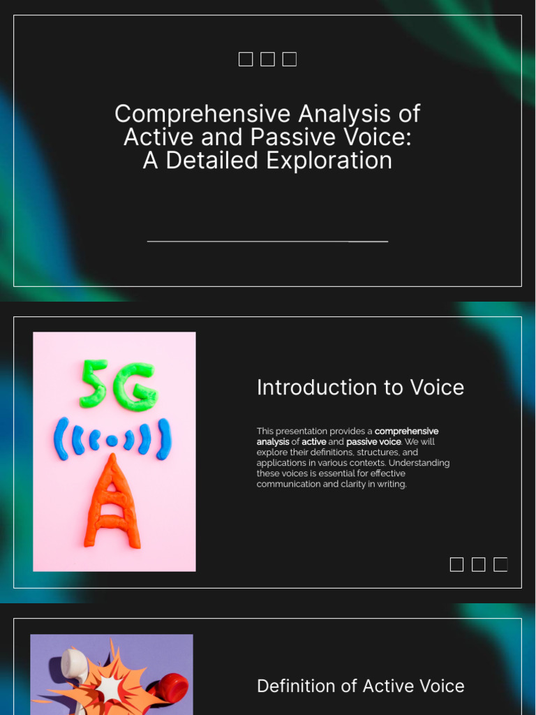 Slidesgo Comprehensive Analysis of Active and Passive Voice A Detailed ...