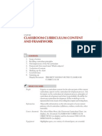 Classroom Curriculum Content and Framework: People