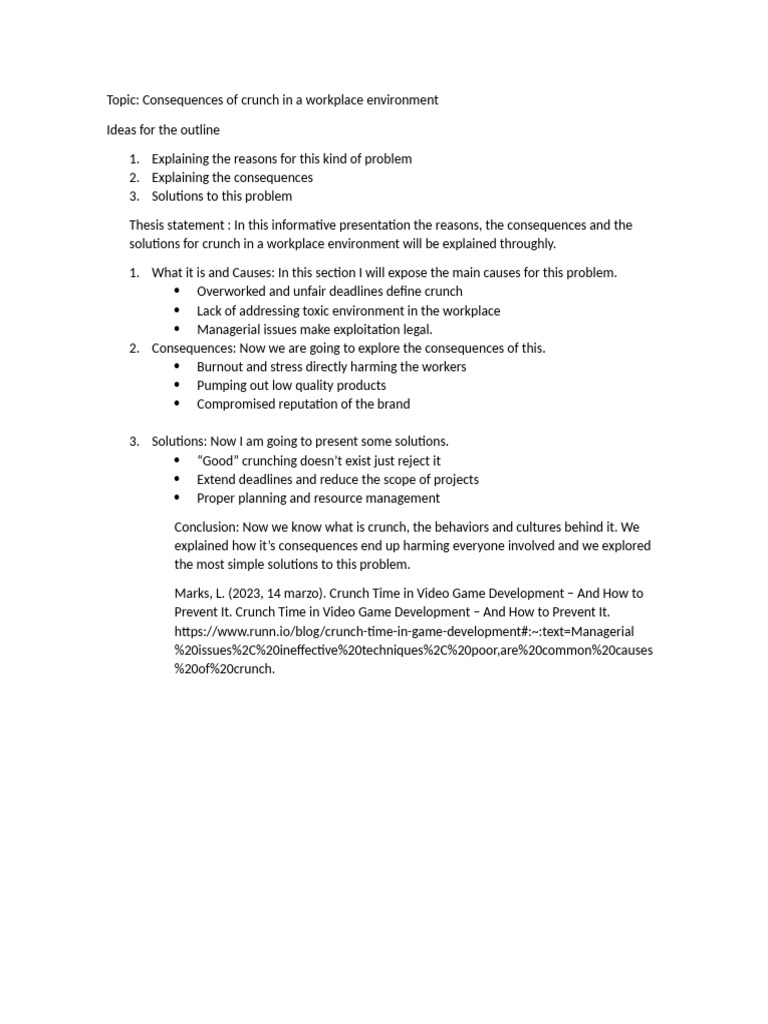 Crunch Outline | PDF