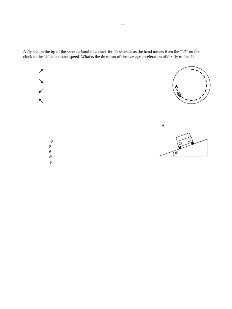 Physics 1D03 Fall 2021 Practice Exam | PDF | Force | Angular Momentum