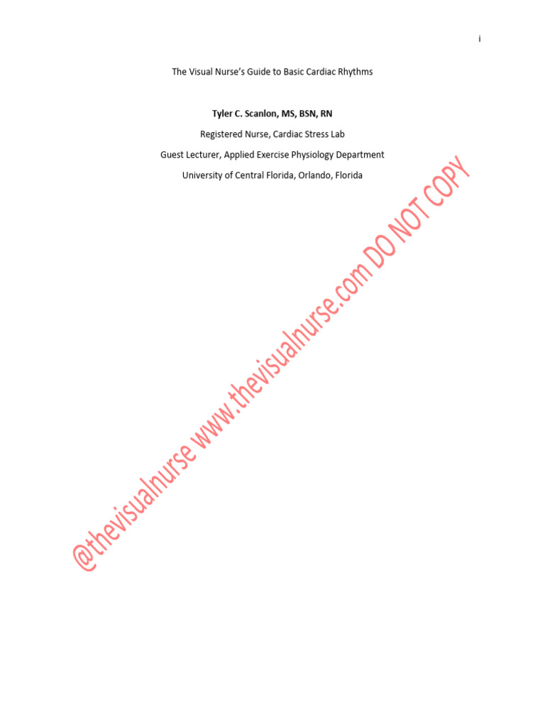 Visual Guide to Cardiac Rhythms | PDF | Heart | Electrocardiography