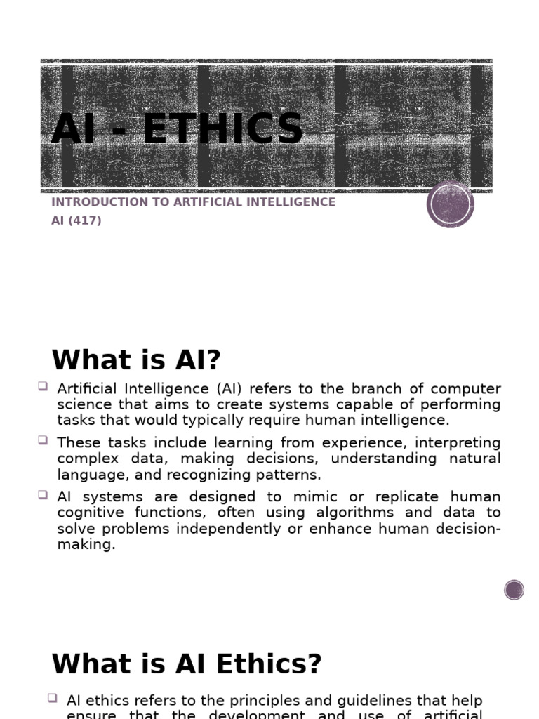 Ai Ethics Pdf Artificial Intelligence Intelligence Ai Semantics