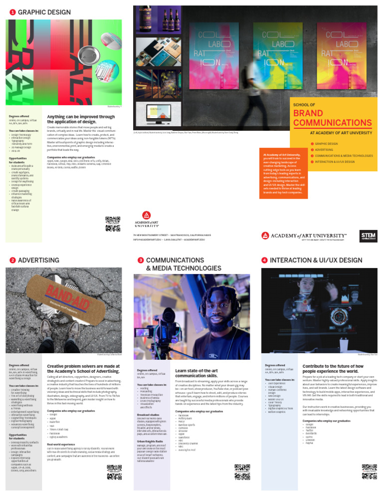 School of Brand Communications Program Brochure ADV COM GR IXD | PDF ...