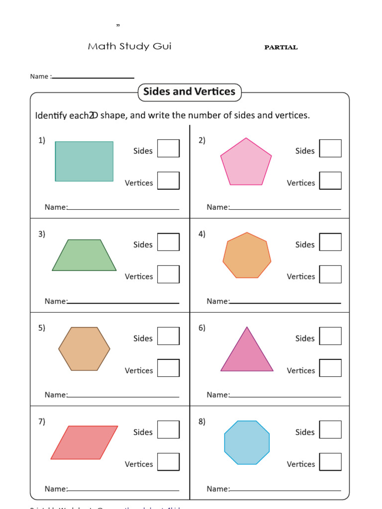 Math Study Guide Iv Partial 3RD Grade | PDF