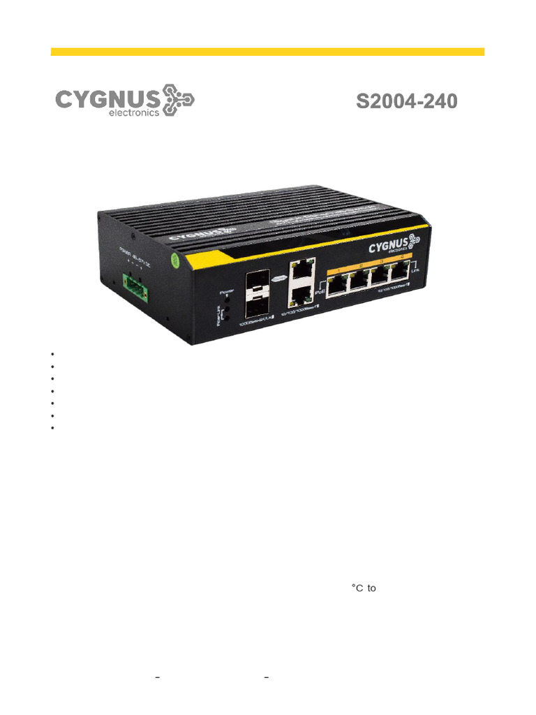 S2004-240 | PDF | Network Switch | Ethernet
