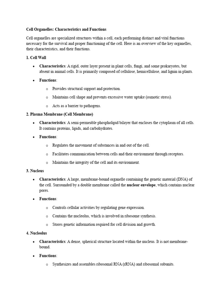 5. Cell Organelles | PDF | Endoplasmic Reticulum | Cell (Biology)