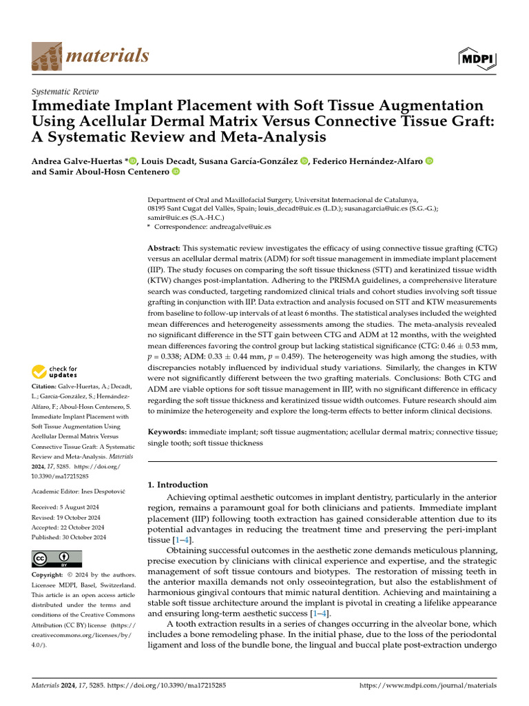 Materials | PDF | Dental Implant | Periodontology
